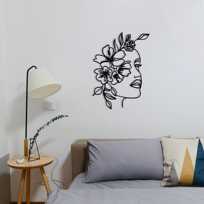 Wallity Farfalla Accesorio decorativo de pared metálico Negro